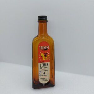 Vintage Lemon Extract Brown 7" Bottle Trumpet Brand Vancouver BC